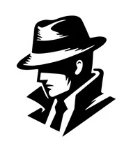 private detective silhouette